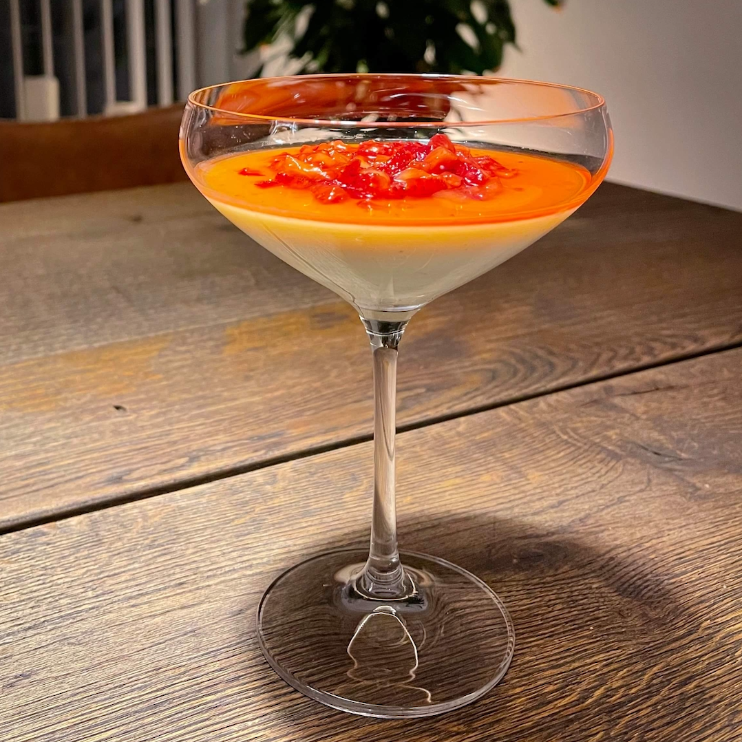 Pannacotta med jordbærsauce